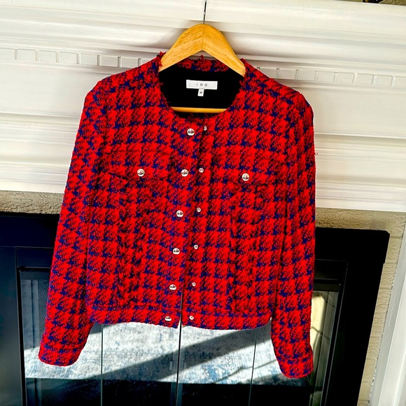 IRO tweed women blazer size 4 - Picture 2 of 5